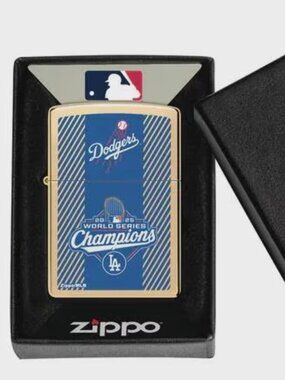 Brass Dodgers World Series Zippo Lighter